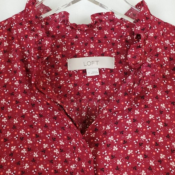 LOFT Ruffle Blouse - Picture 2 of 3